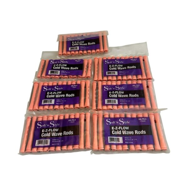 Soft n' Style E-Z Flow Cold Wave Rods Assorted Sizes Perm 15 Pckgs 180 Rods NEW - Picture 5 of 7